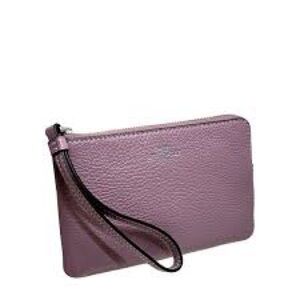 Coach Mauve Corner Zip Wristlet | OS
